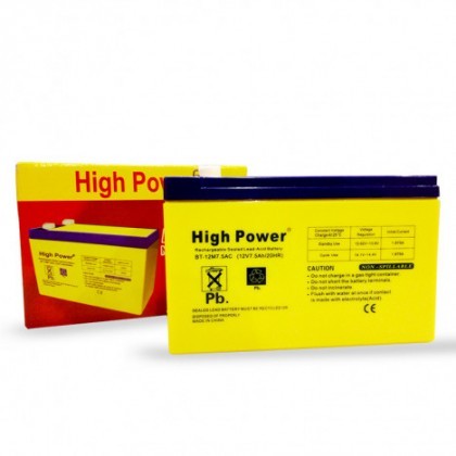New High Power 12V-7.5AH Sealed Lead Rechargeable Battery